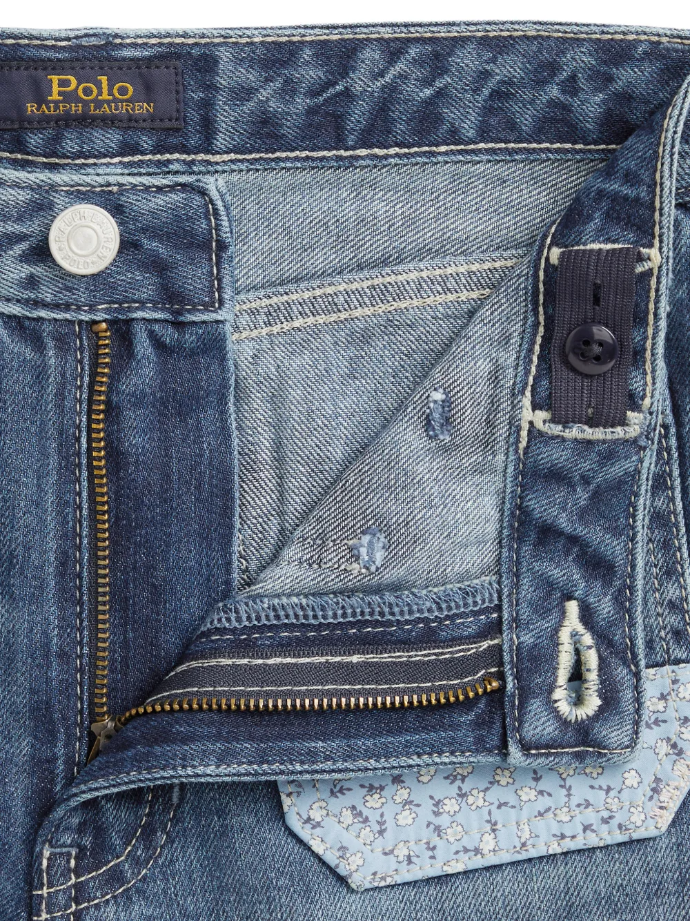 POLO RALPH LAUREN KIDS Jeans met riemlussen Blauw