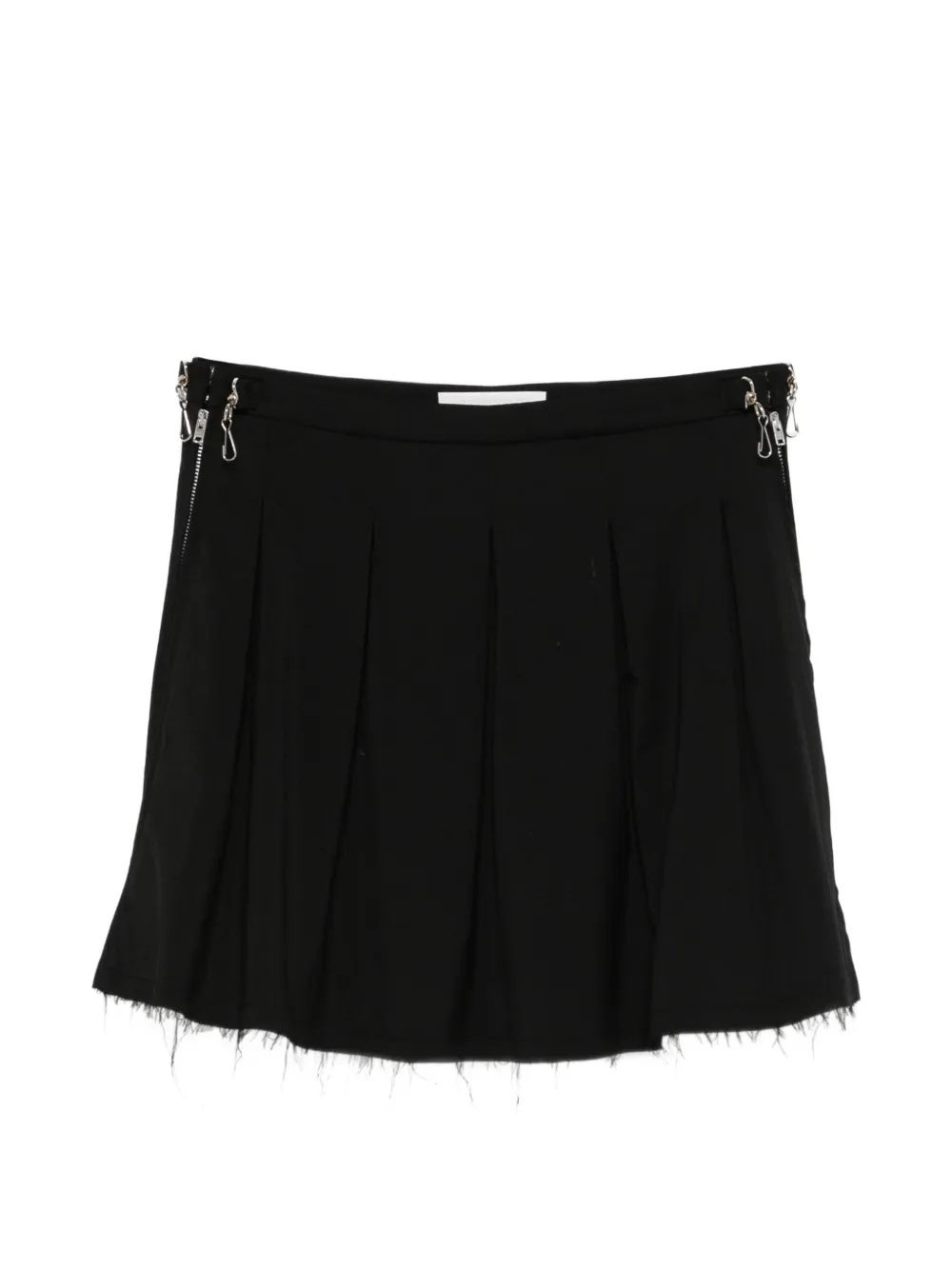 Our Legacy Pleated Frayed Skirt In Black