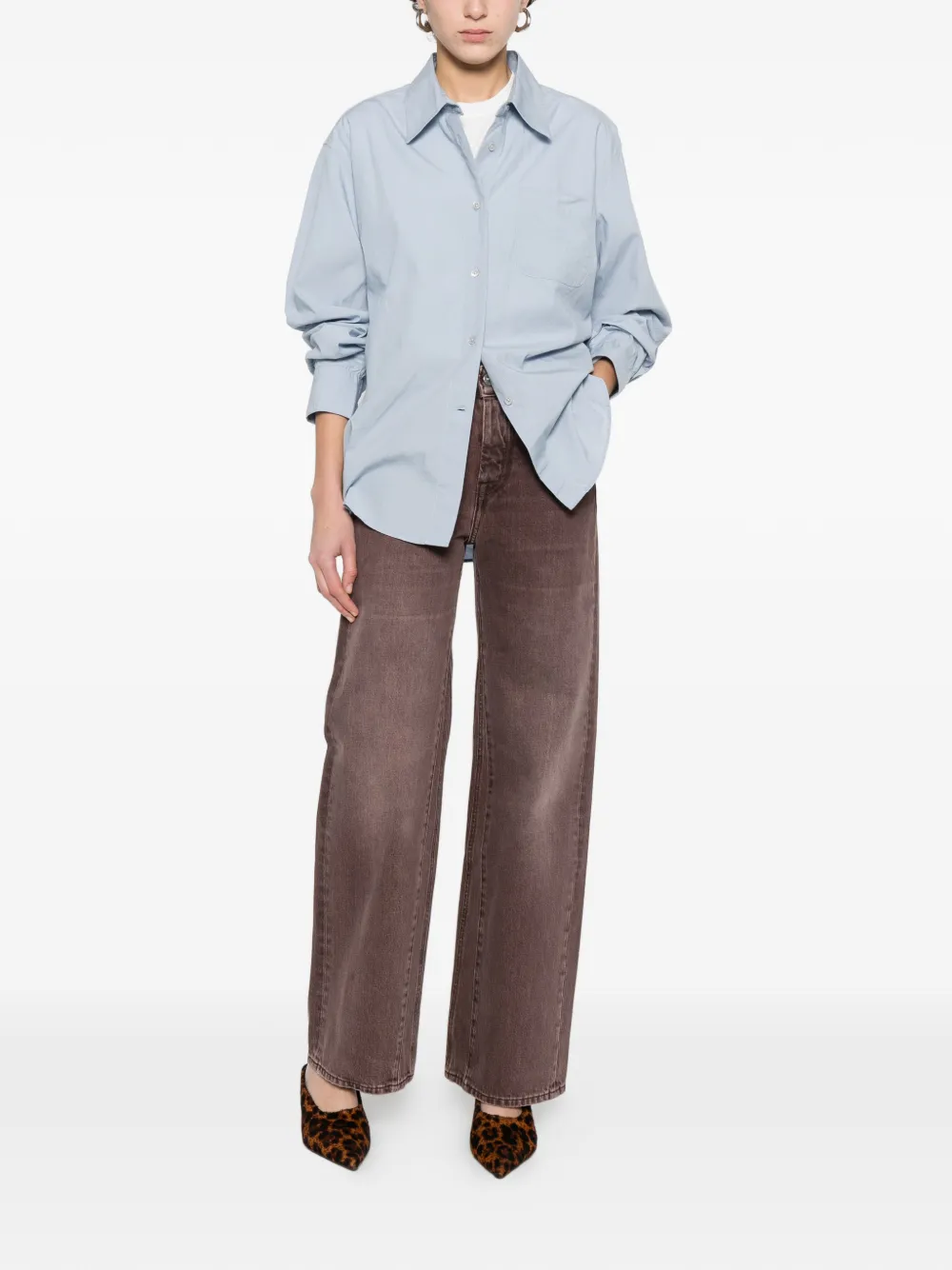  Our Legacy Forever Patch-pocket Shirt - Blue 