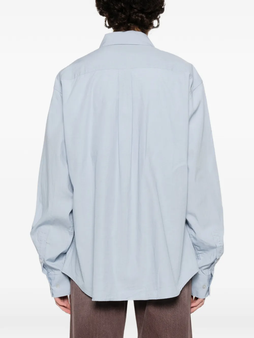 OUR LEGACY Forever blouse met opgestikte zak Blauw