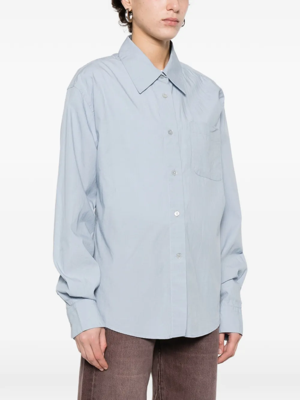  Our Legacy Forever Patch-pocket Shirt - Blue 