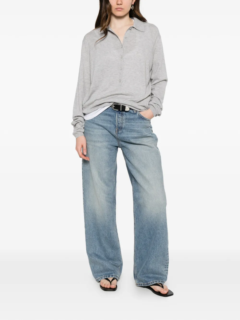 Eb Denim Vaqueros Luca De Cintura Media - Azul 