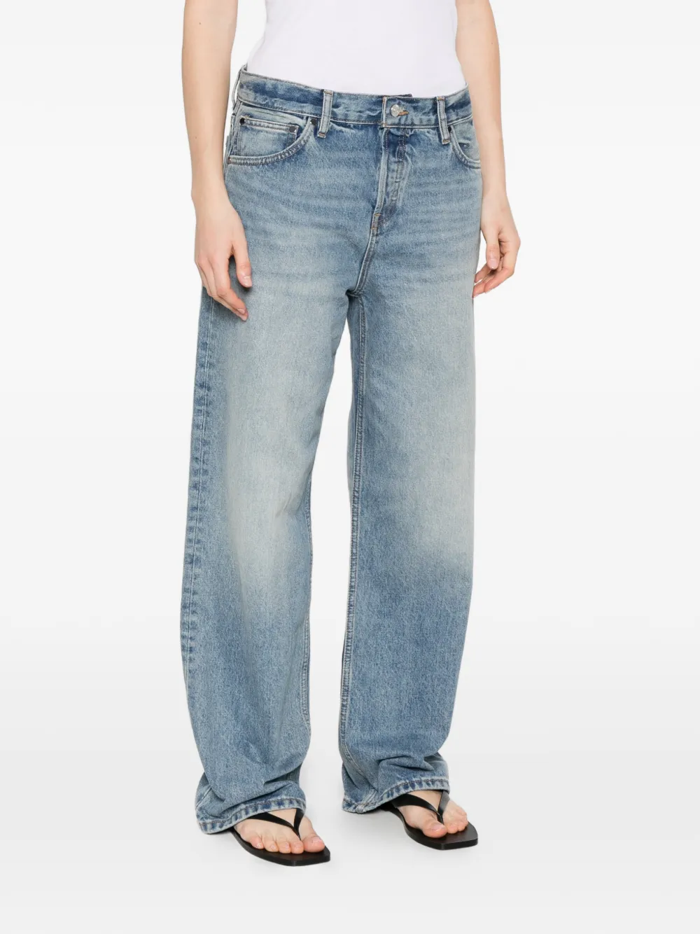  Eb Denim Vaqueros Luca De Cintura Media - Azul 