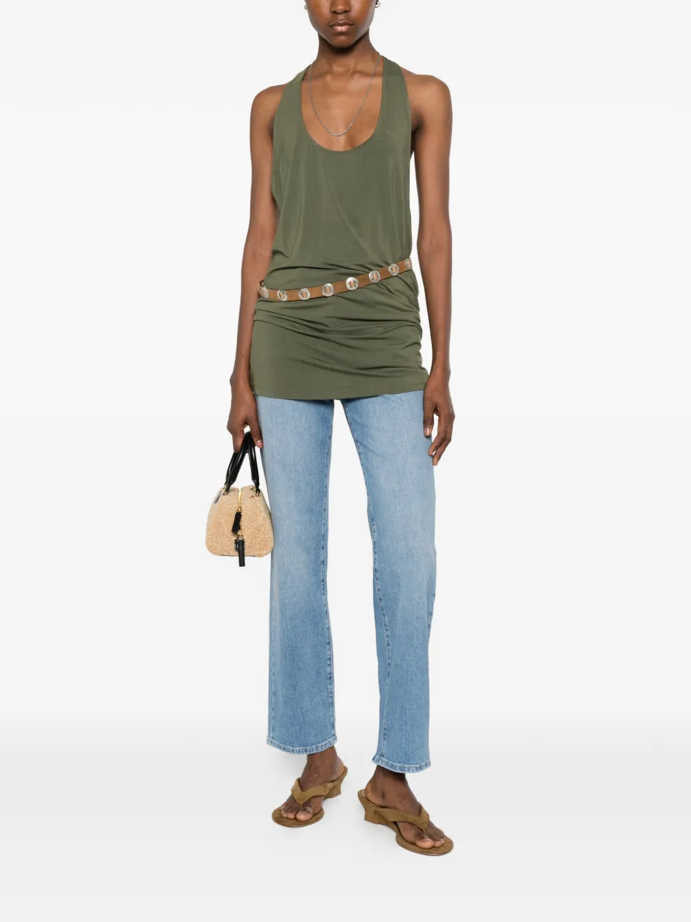  Eb Denim Vestido Valley Corto - Verde 