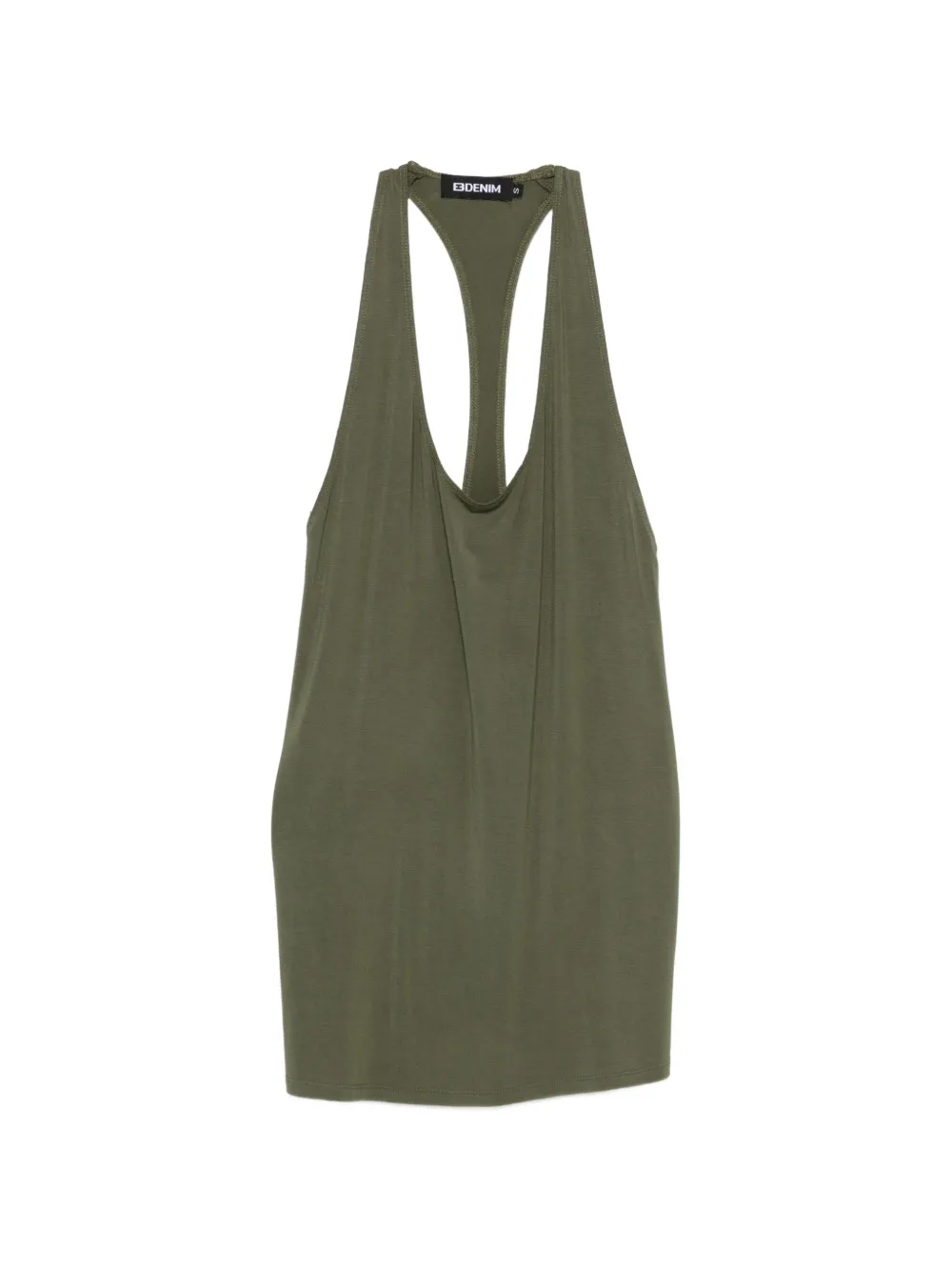 EB Denim Valley racer-back mini dress - Grün