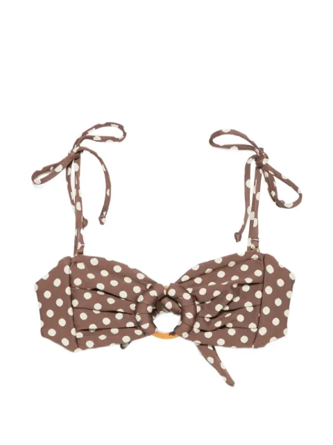 MONTCE Vivian Tori polka-dot bandeau bikini top