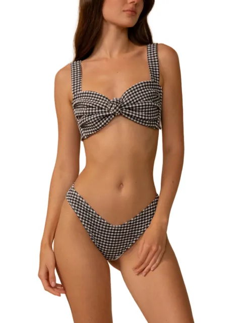 MONTCE Hayden gingham bikini top