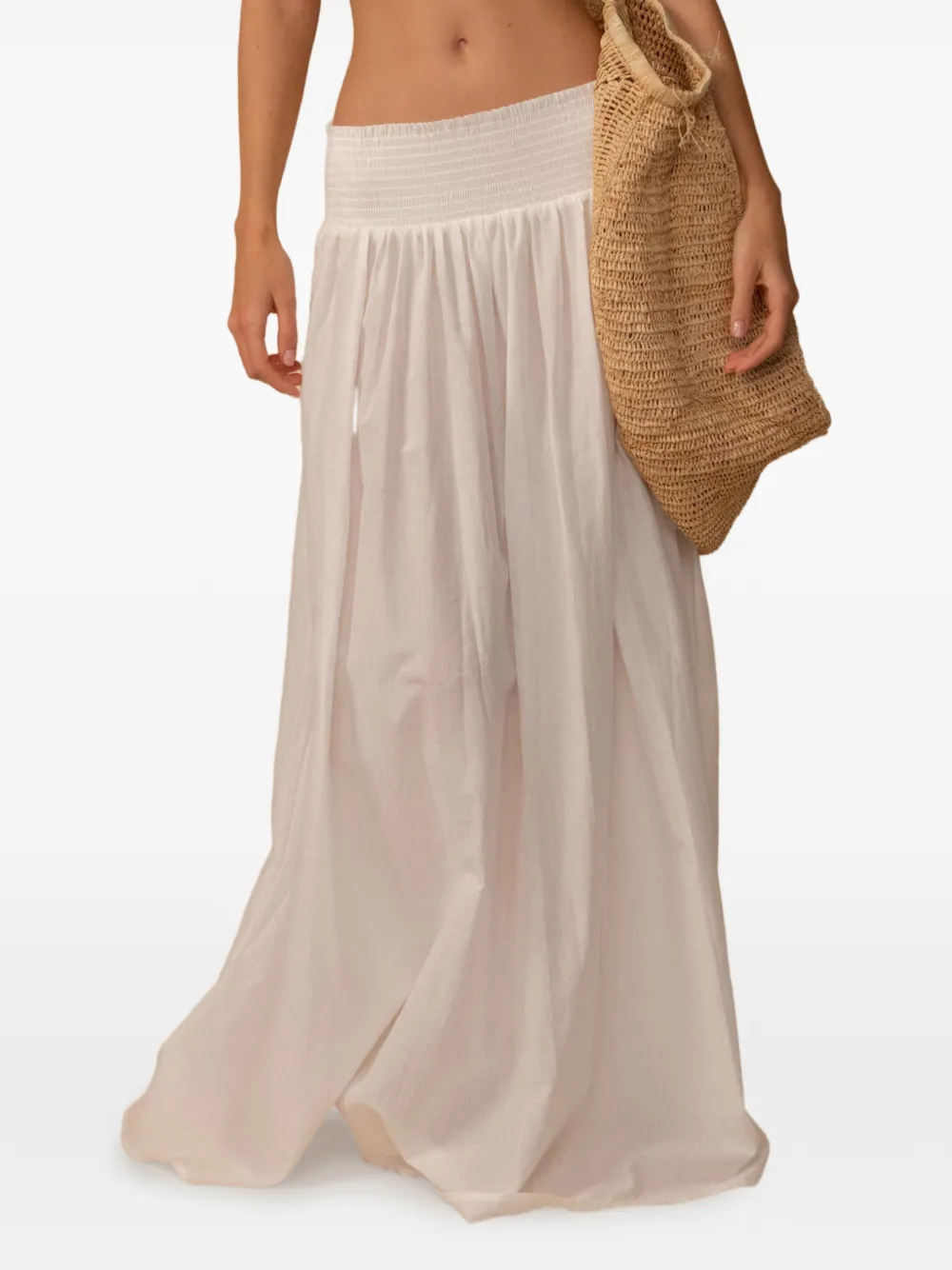 MONTCE Millie shirred maxi skirt