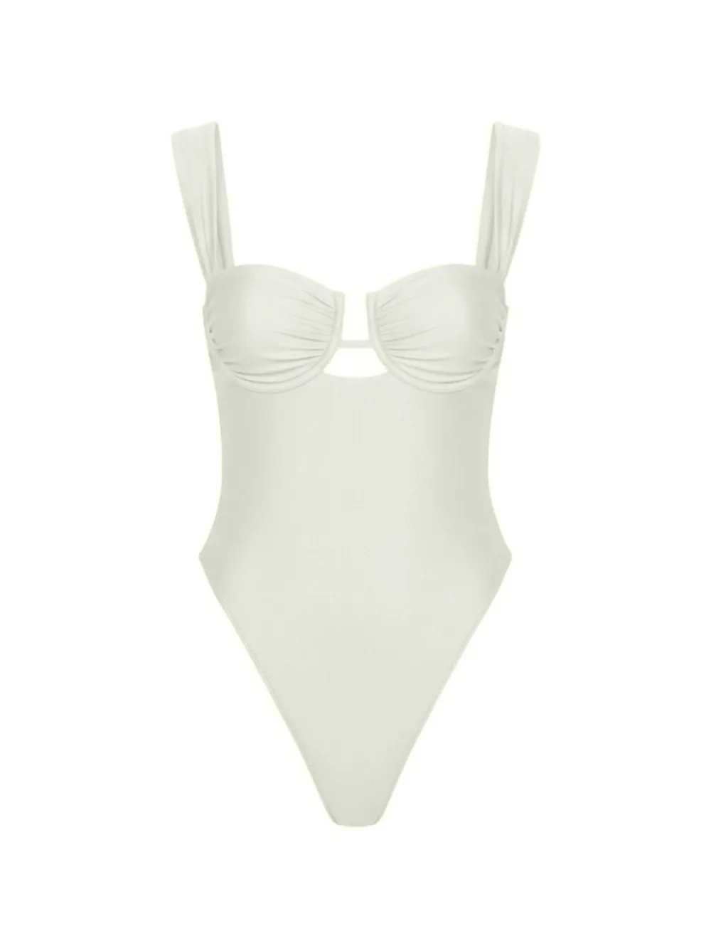 MONTCE x Elsa Hosk Bella gathered swimsuit - Blu