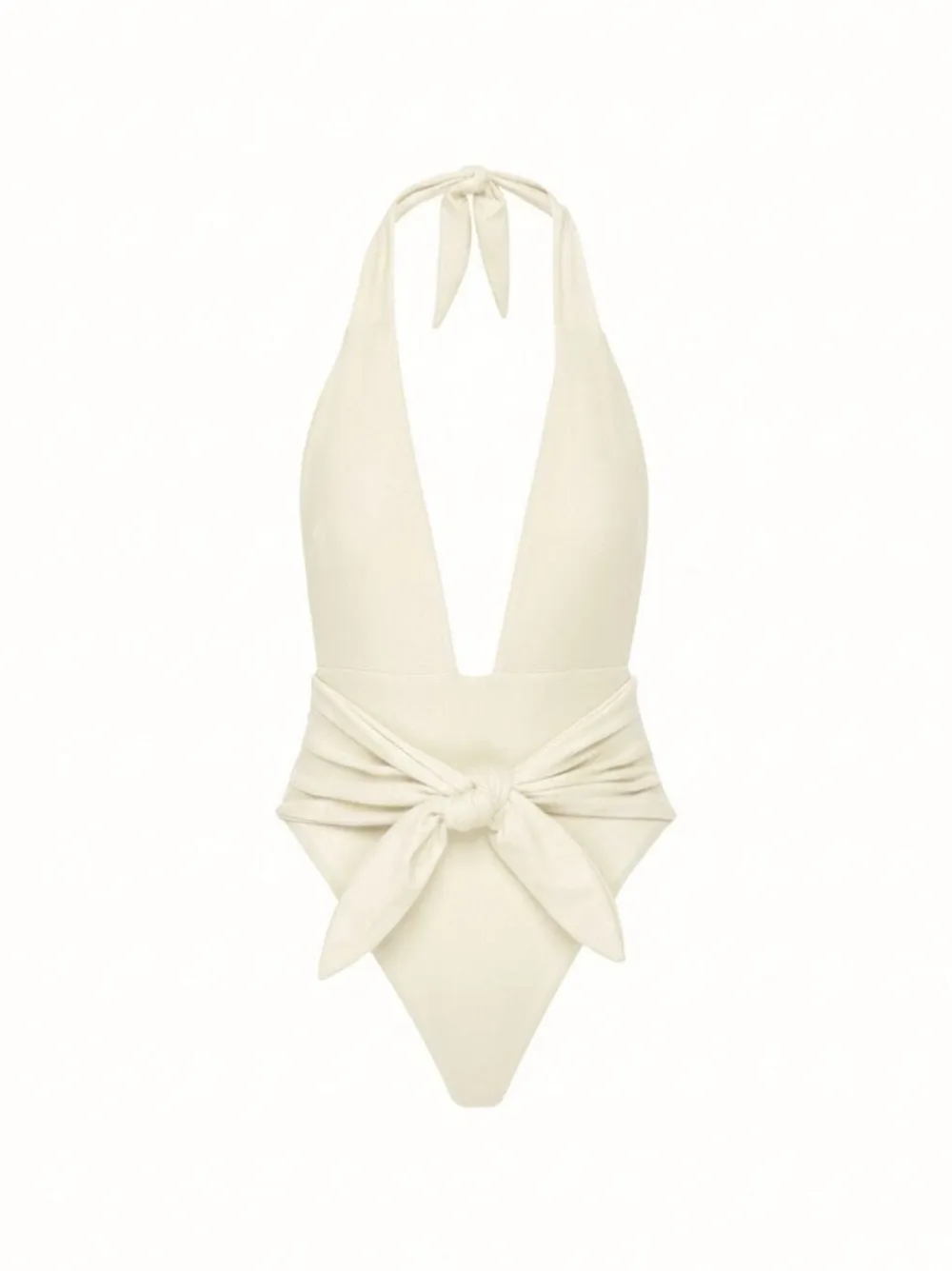 MONTCE Tropez halterneck swimsuit - Toni neutri