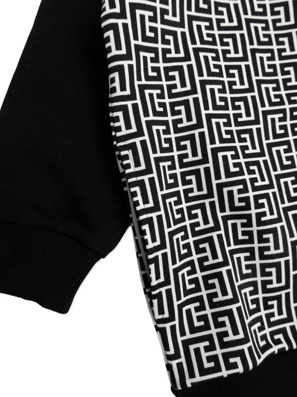 Balmain Kids Hoodie met geometrische print Wit