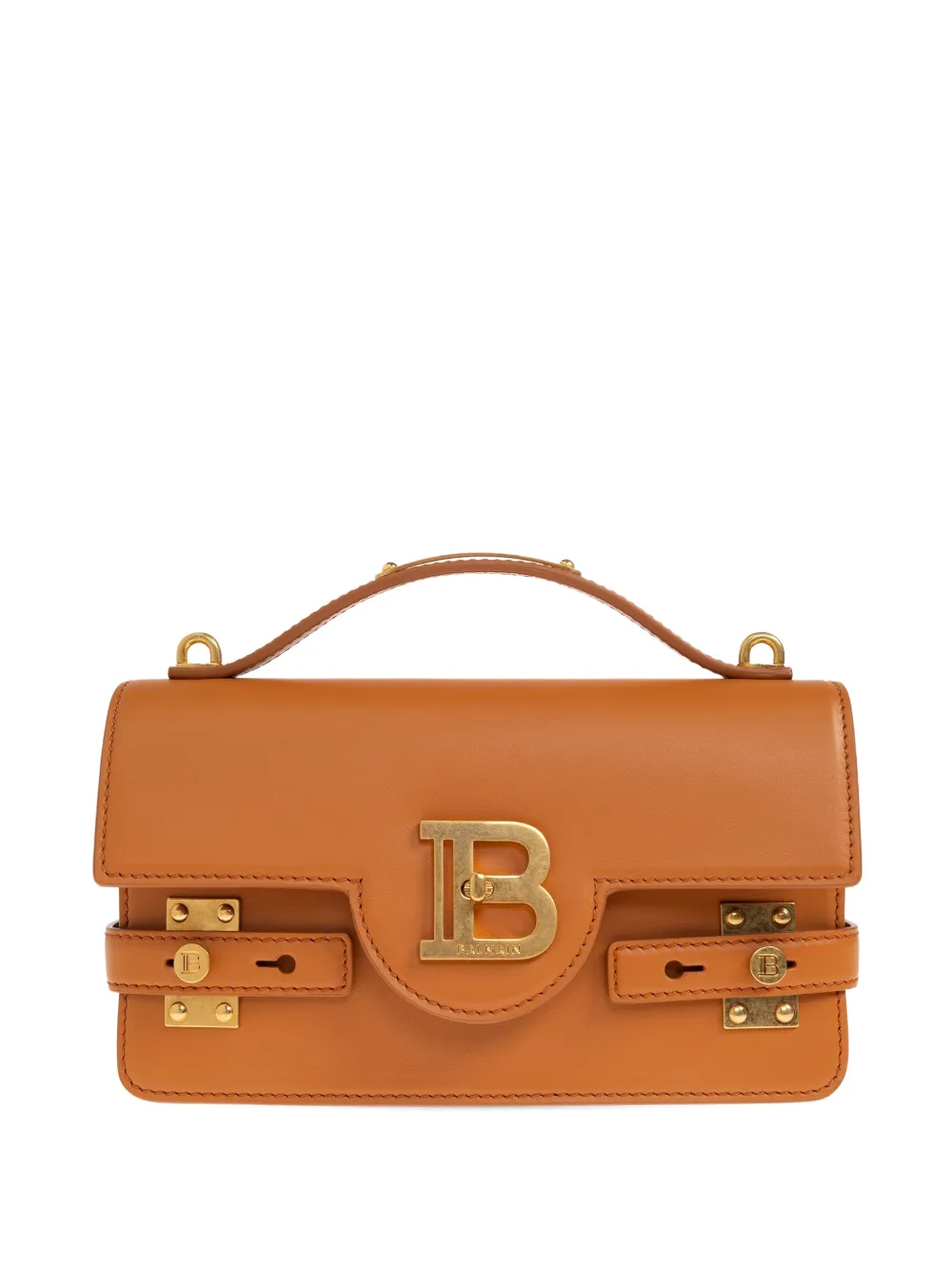 Balmain 24 B-Buzz top-handle cross body bag - Marrone