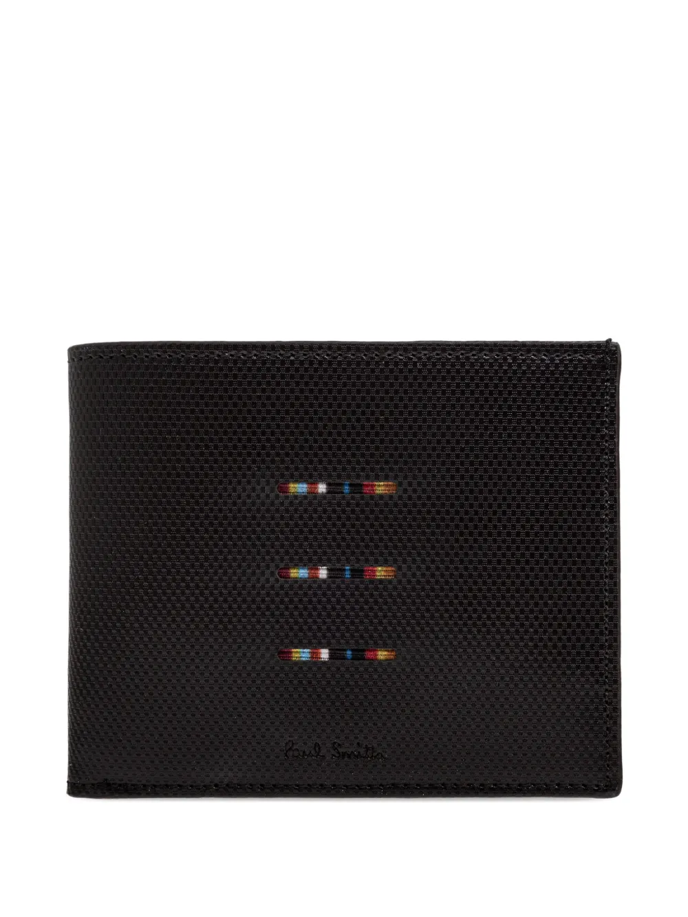 Paul Smith textured stripe wallet - Marrone