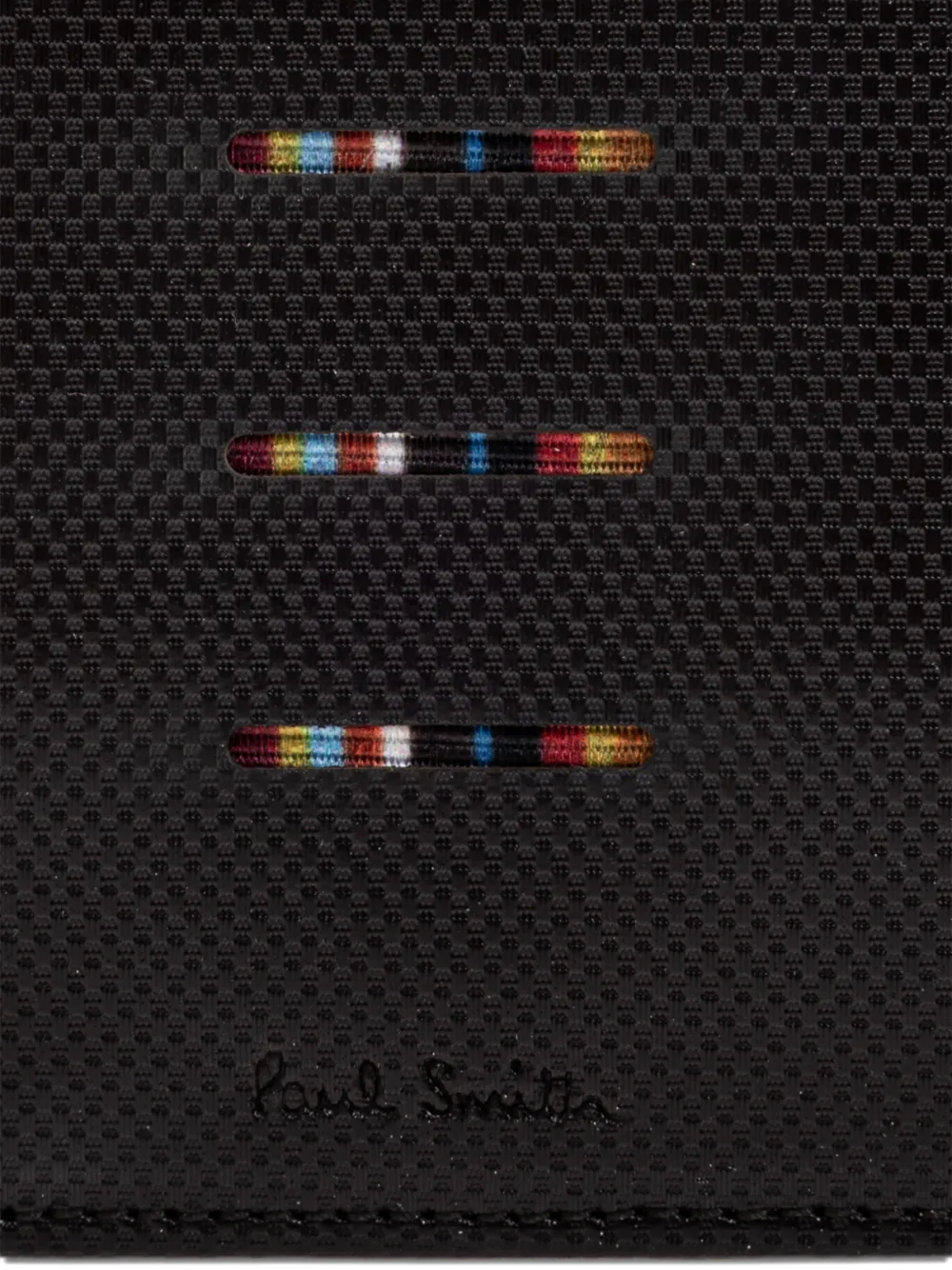 Paul Smith Portemonnee met textuur en streep Bruin