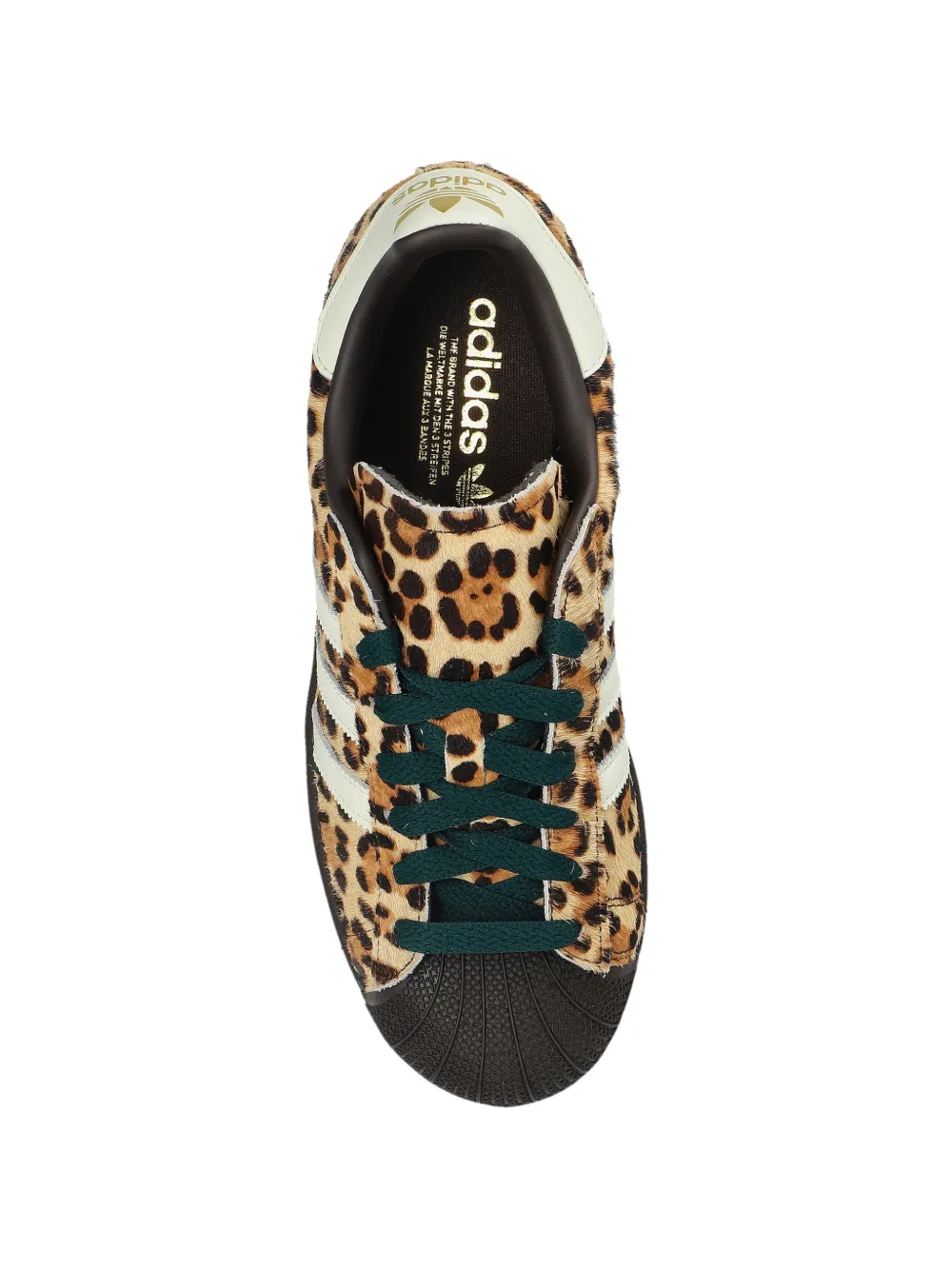 adidas Superstar II sneakers met luipaardprint Bruin