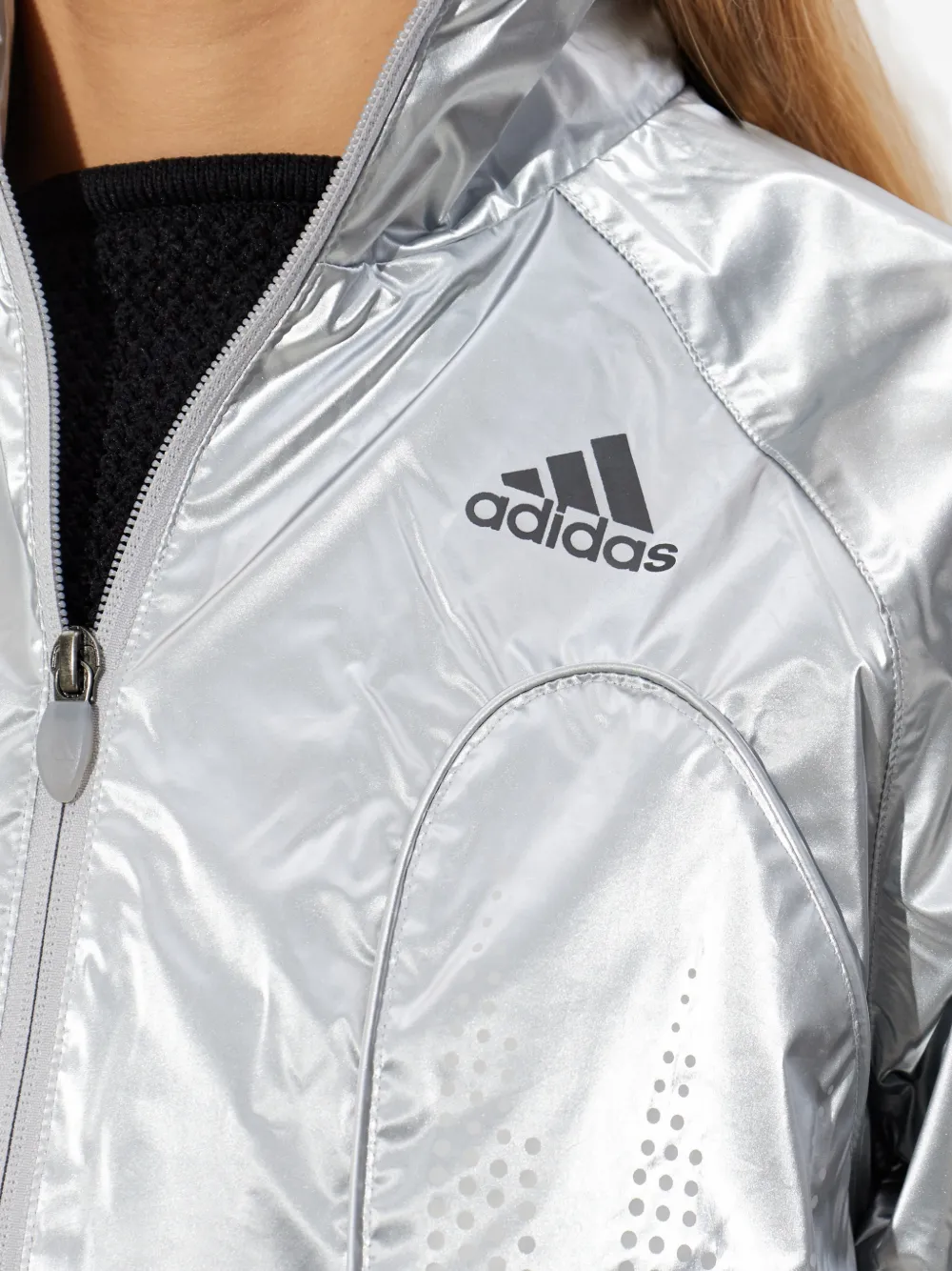 adidas F50 jack met ritssluiting Zilver