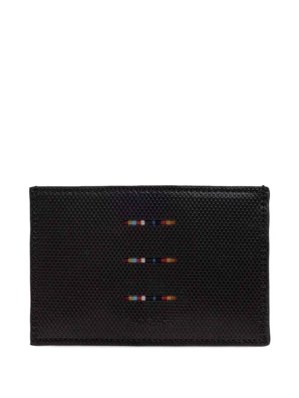 Paul Smith stripe-detail wallet - Nero