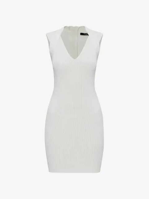 Balmain V-neck sleeveless dress