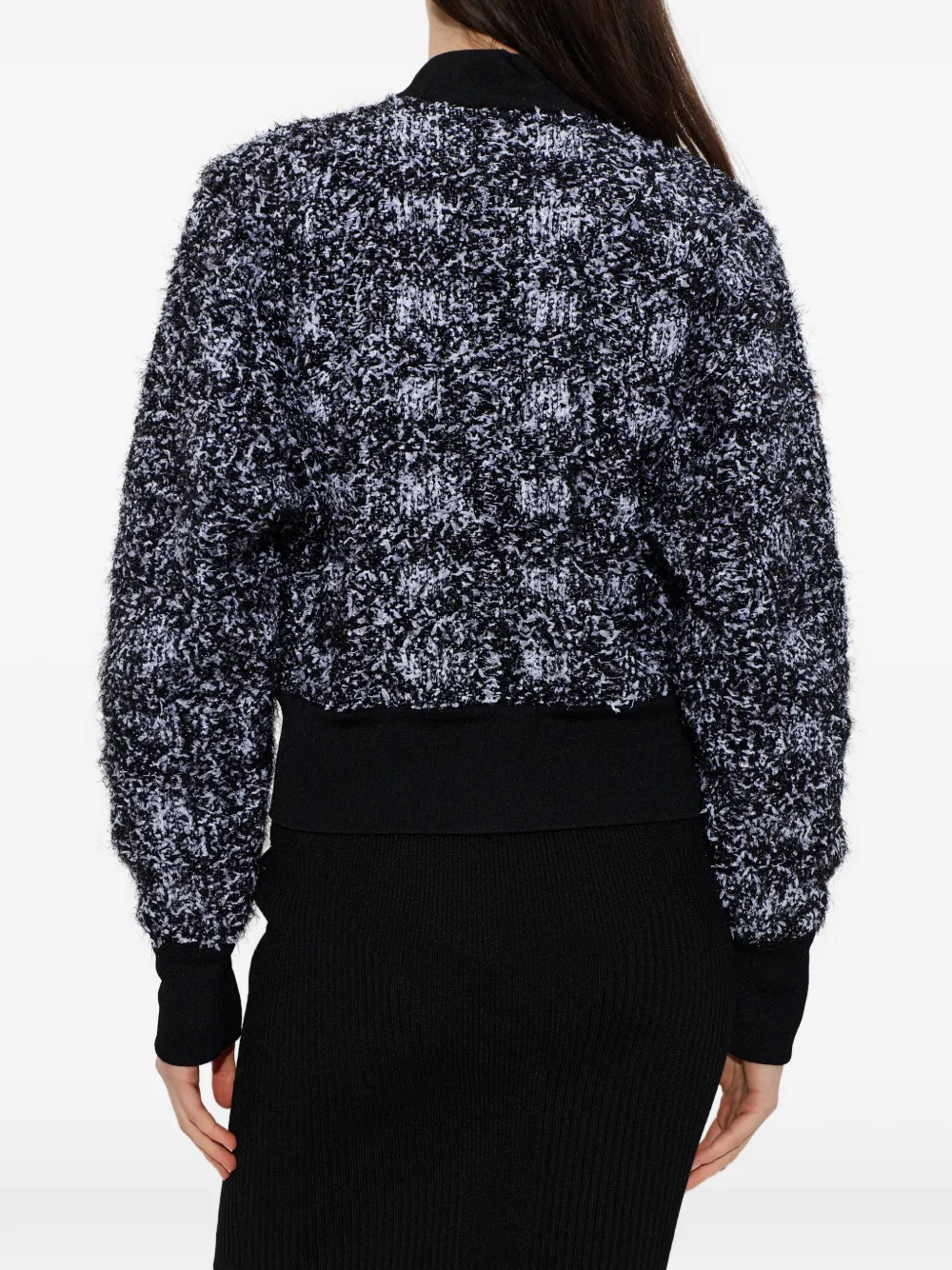 button tweed jacket