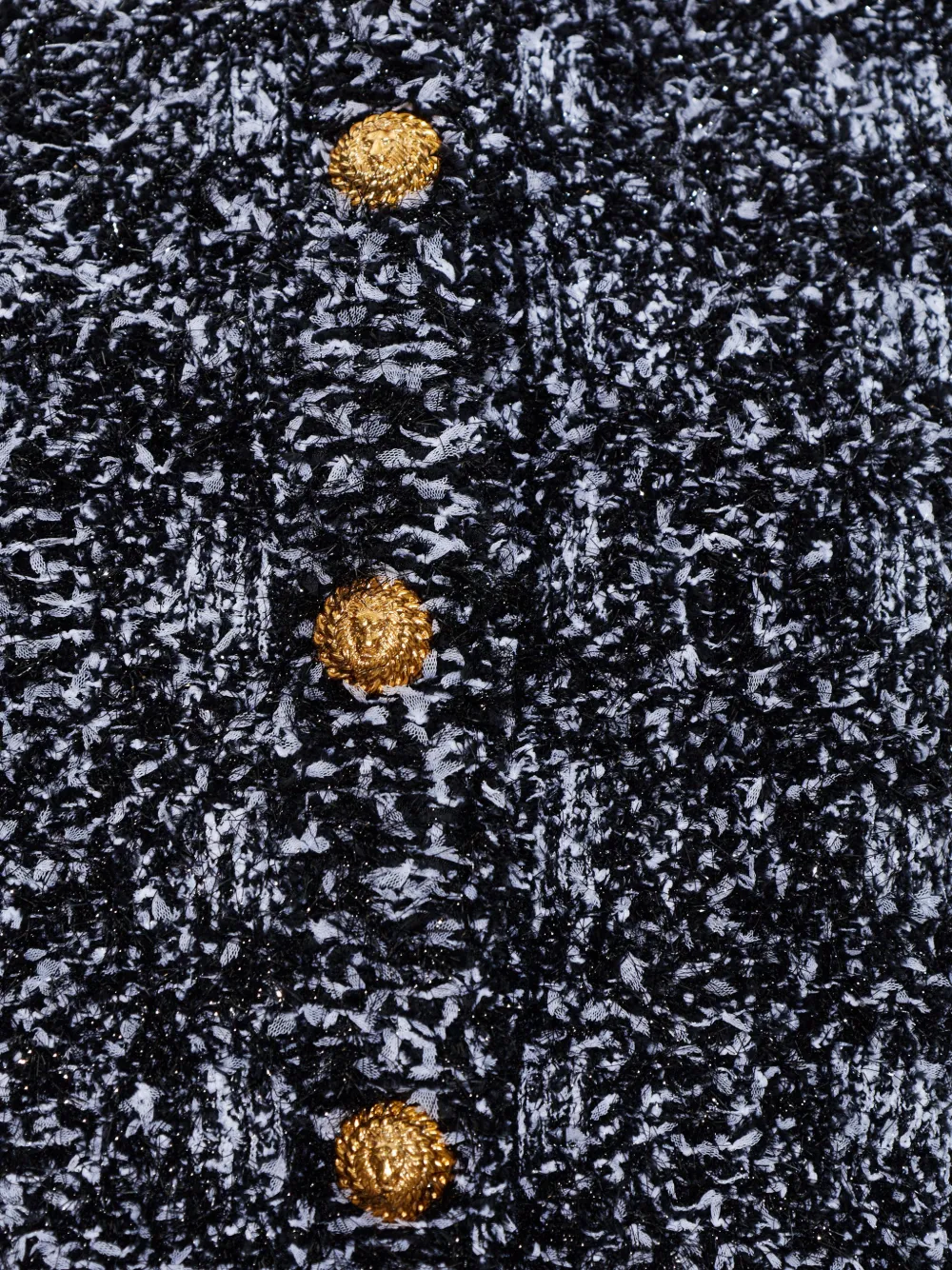 button tweed jacket
