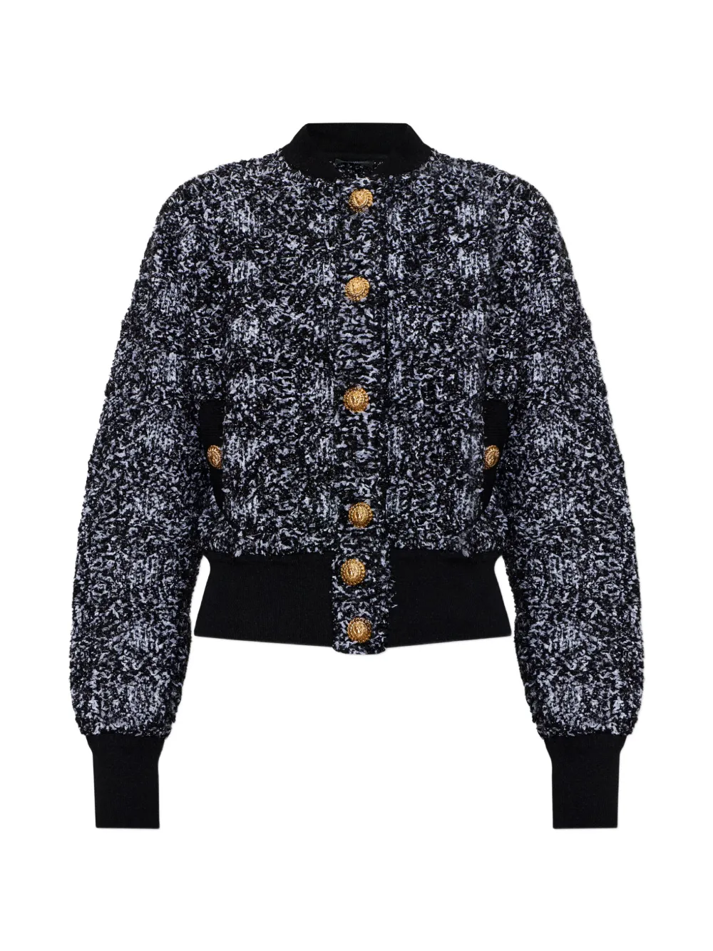 Balmain button tweed jacket - Nero