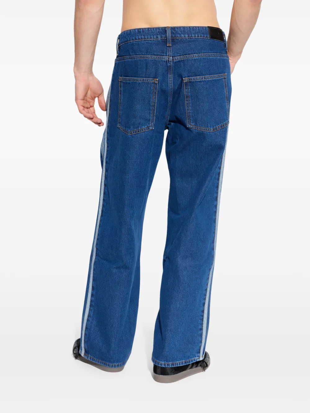 adidas Jeans met streep Blauw