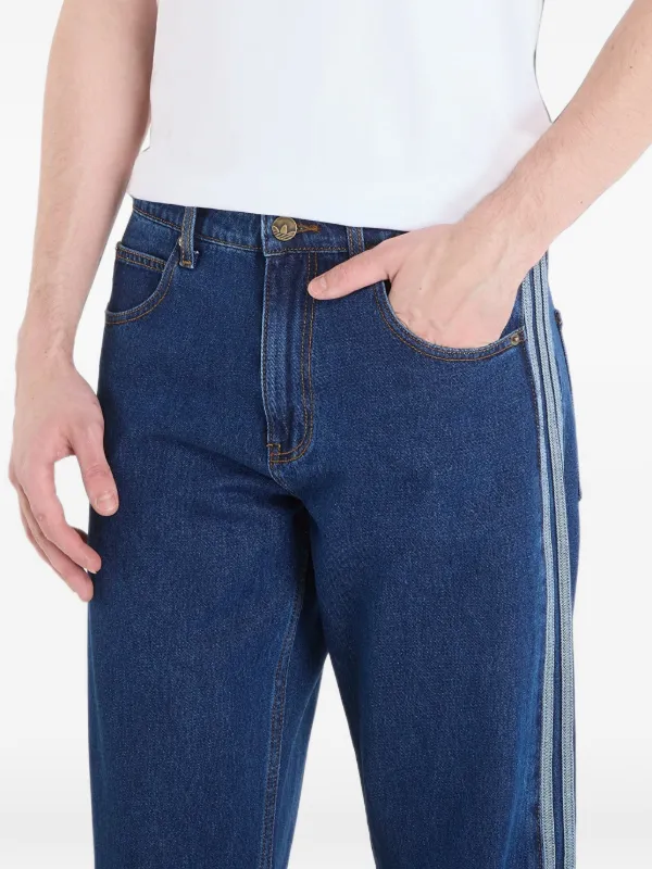 Adidas Firebird Adicolor Denim Pants | Blue | FARFETCH