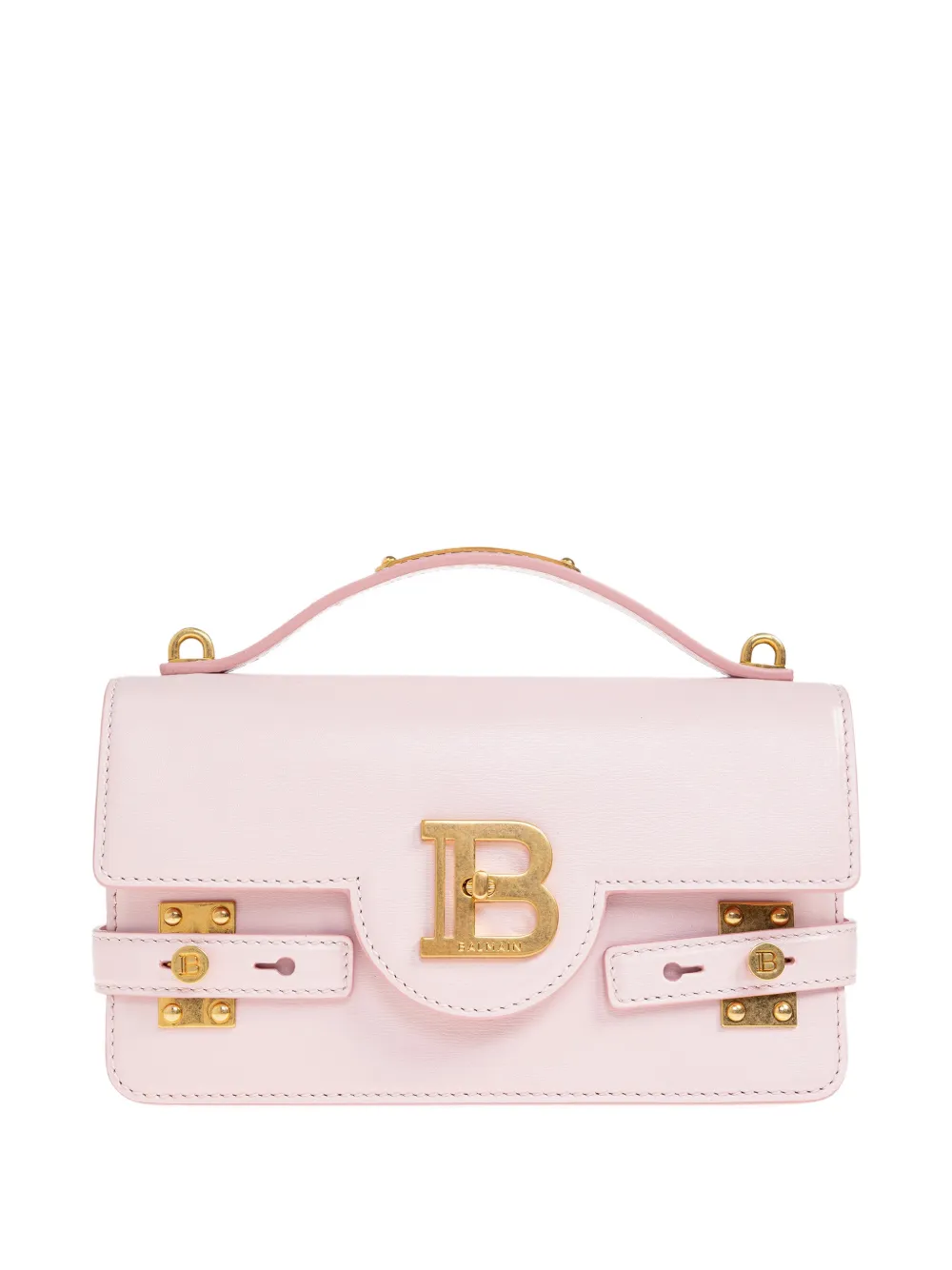 Balmain 24 B-Buzz leather cross body bag - Rosa