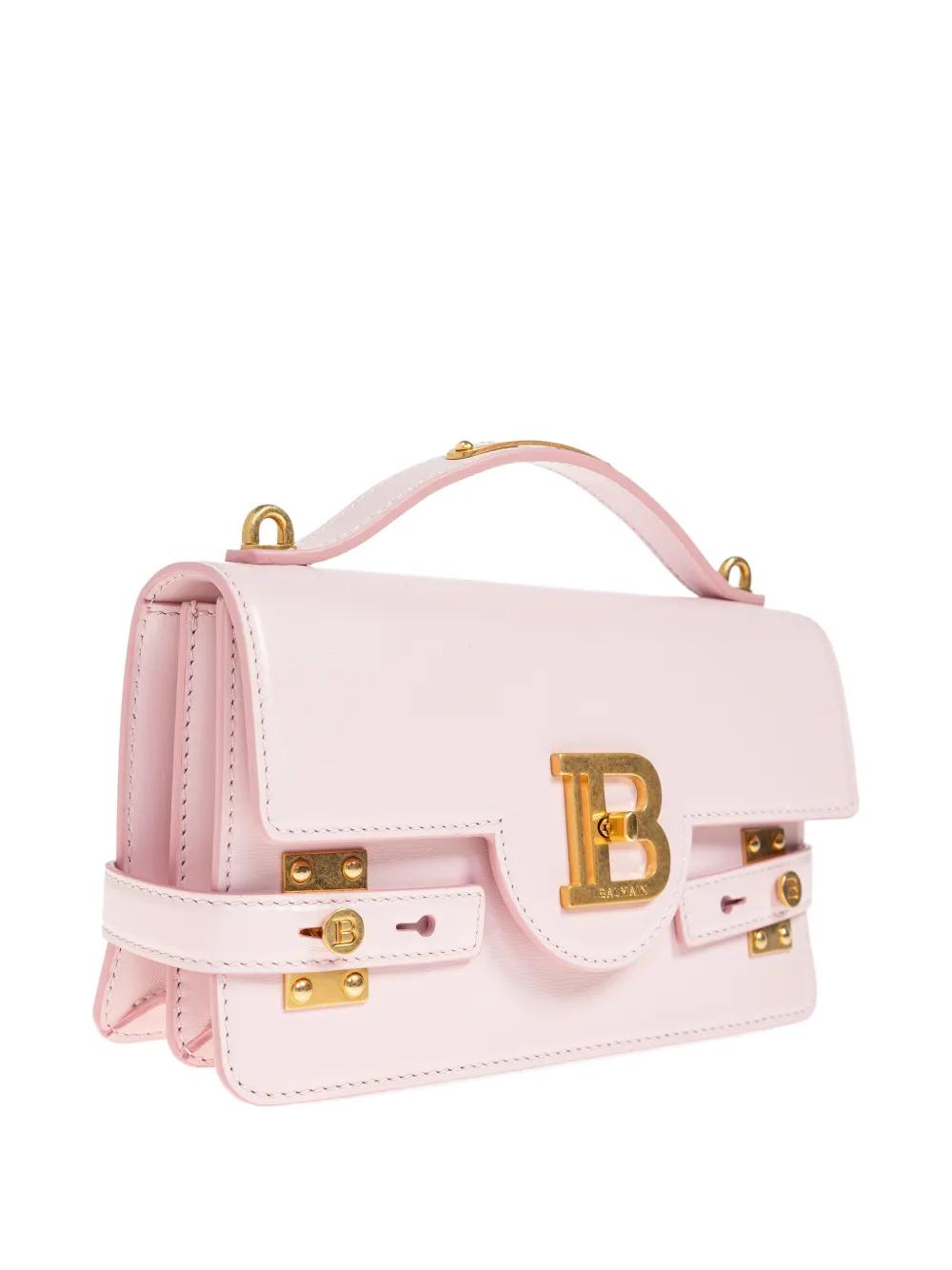 Balmain 24 B-Buzz leren crossbodytas Roze