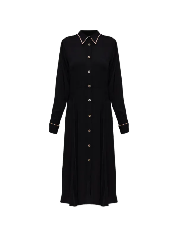 paul smith midi dress Paul Smith Satin Constellation Swirl Midi Dress