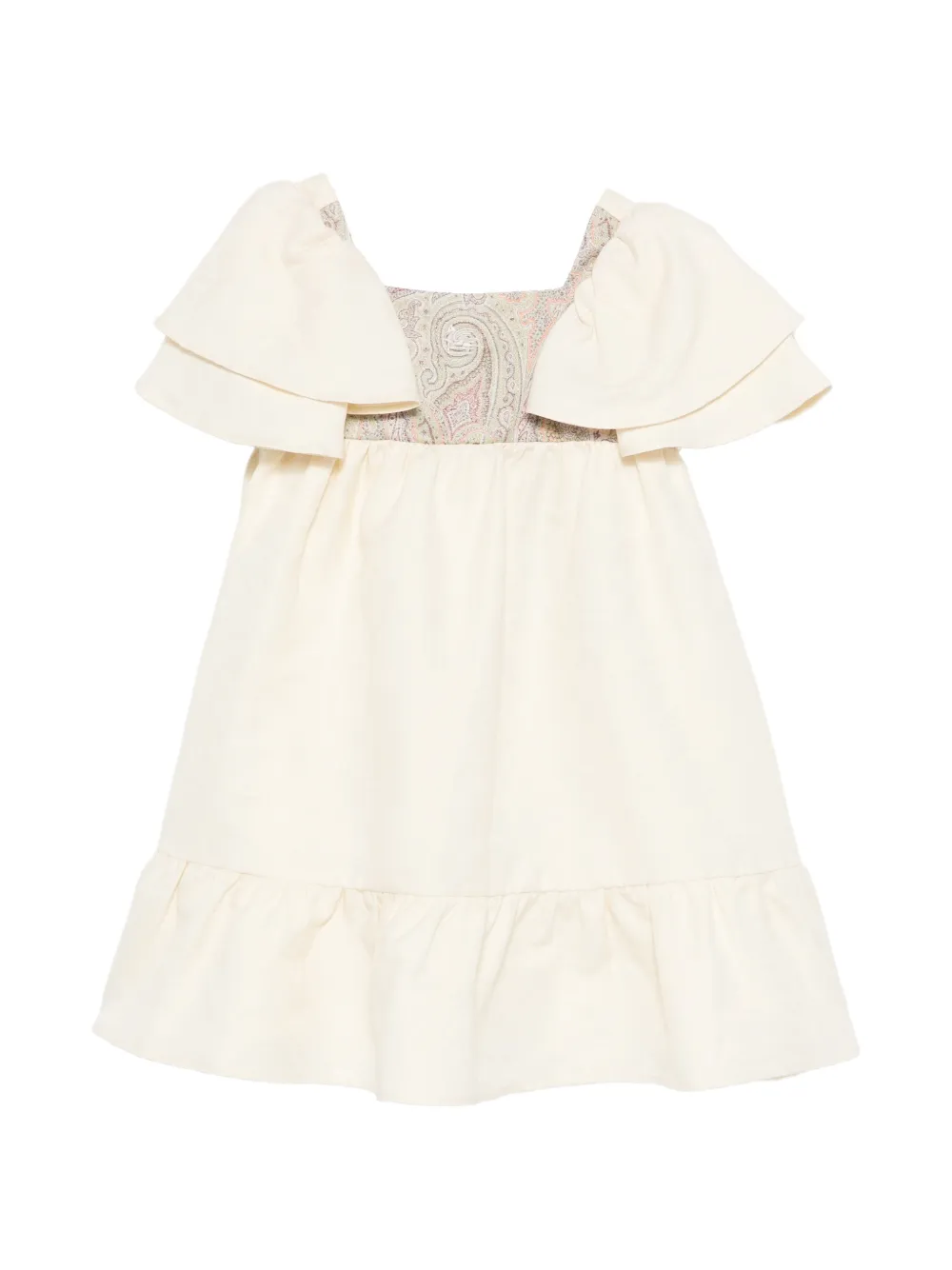 ETRO KIDS ruffled paisley dress - Toni neutri