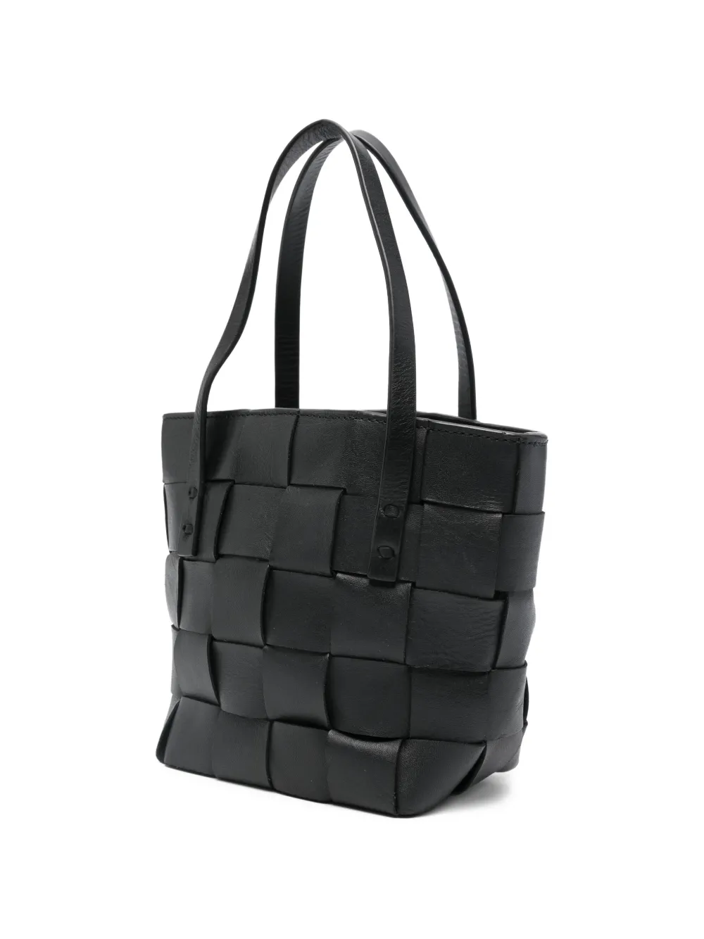  P.a.r.o.s.h. Leather Tote Bag - Black 