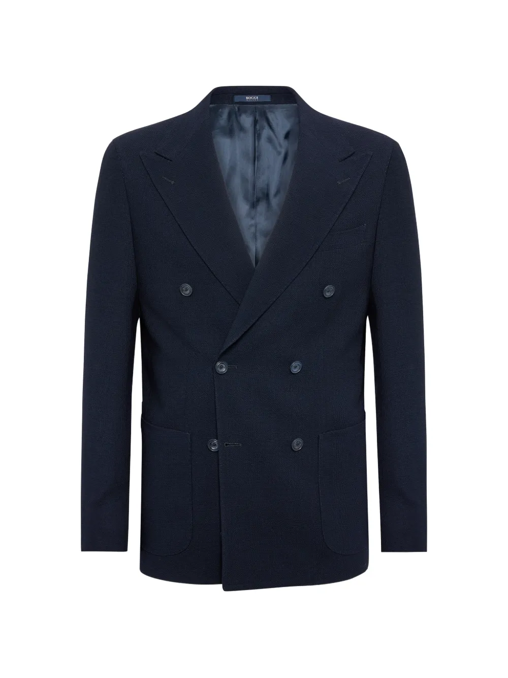 Boggi Milano Blazer doppiopetto con applicazione - Blu