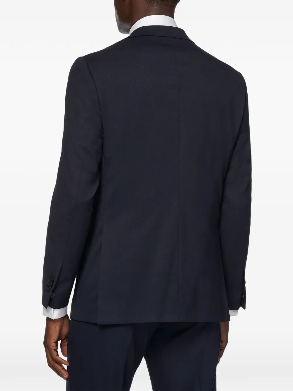 Boggi Milano Stretch wollen blazer Blauw