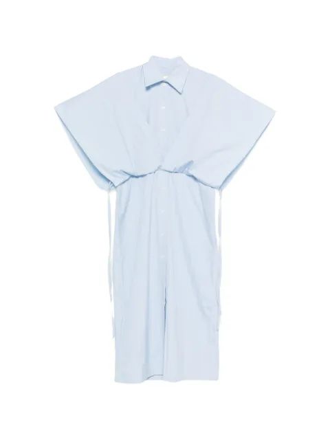 LITKOVSKA striped panelled midi shirt dress