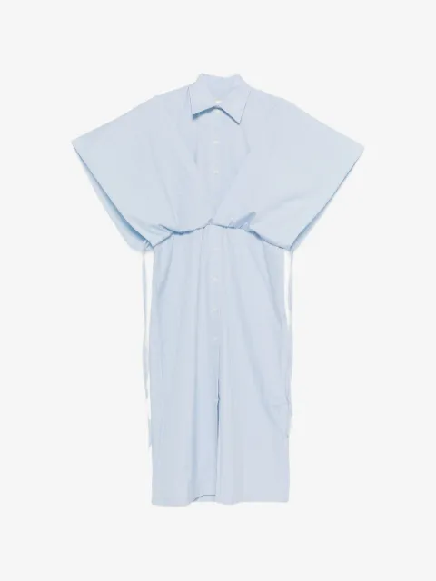 LITKOVSKA striped panelled midi shirt dress