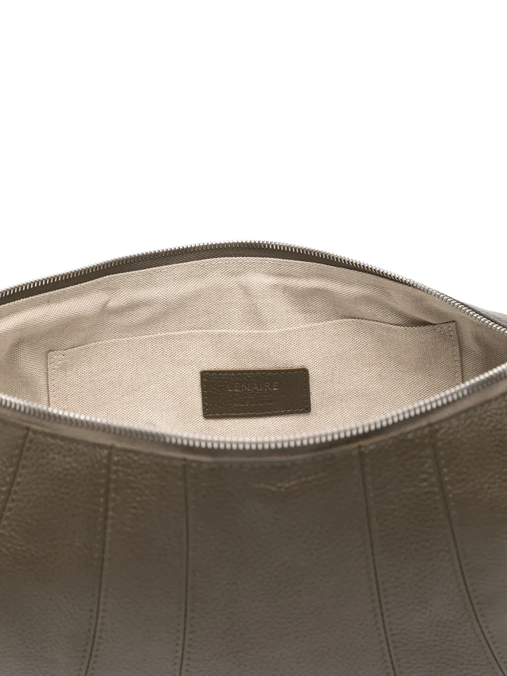 LEMAIRE Grote Croissant shopper met rits Bruin