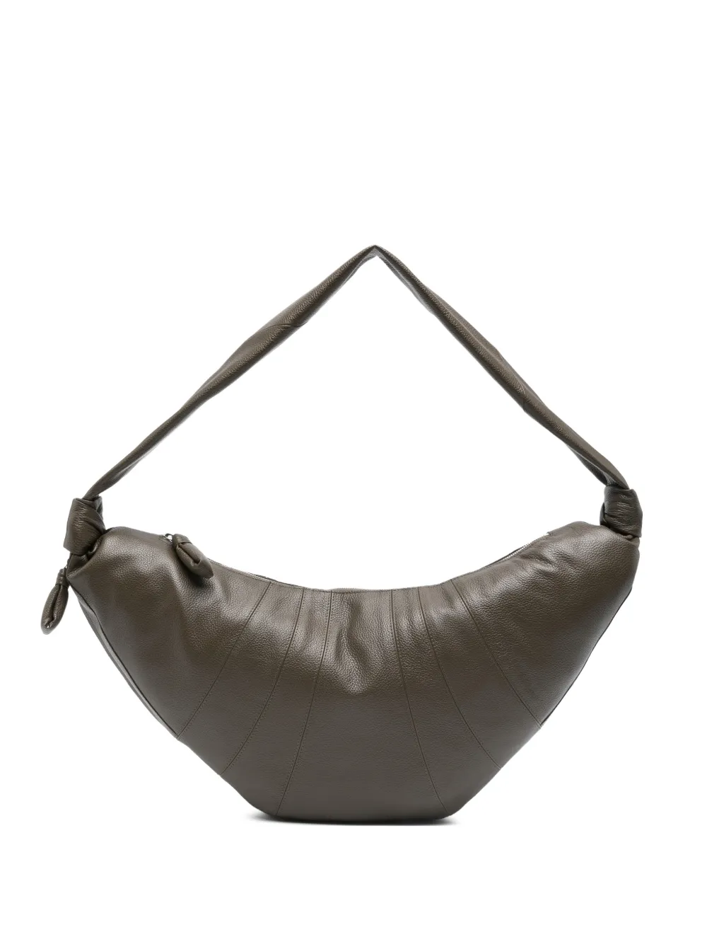 LEMAIRE large Croissant zip-top tote bag - Marrone