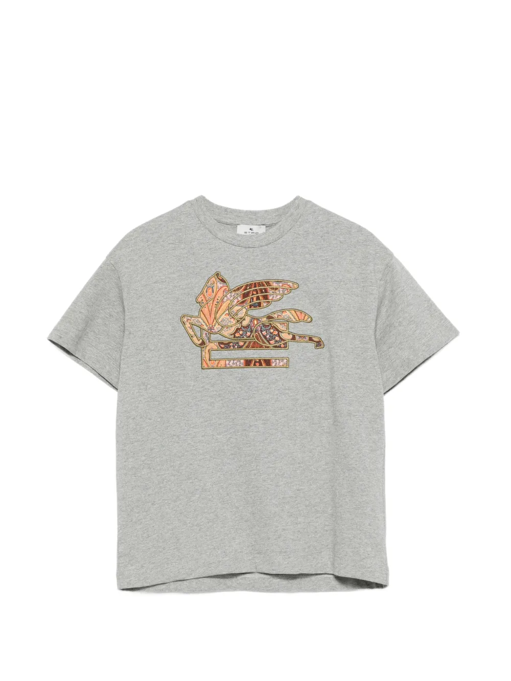 ETRO KIDS logo T-shirt - Grigio