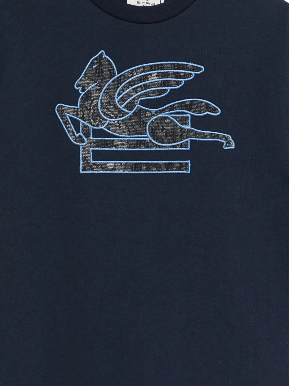 ETRO KIDS T-shirt met logo Blauw