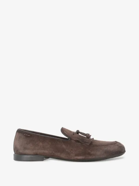 Alexander Hotto mocasines de gamuza con detalle de borlas