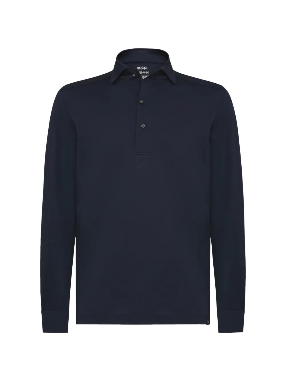 Boggi Milano Polo con colletto bowling - Blu