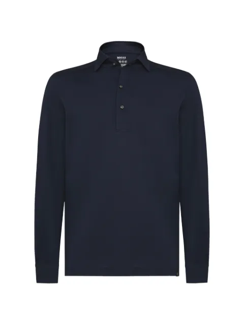 Boggi Milano playera tipo polo con cuello bowling