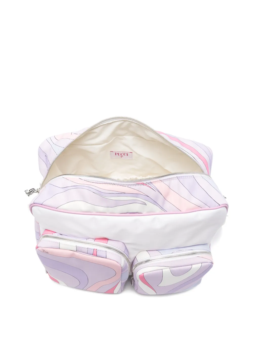 PUCCI Junior printed changing bag - Wit