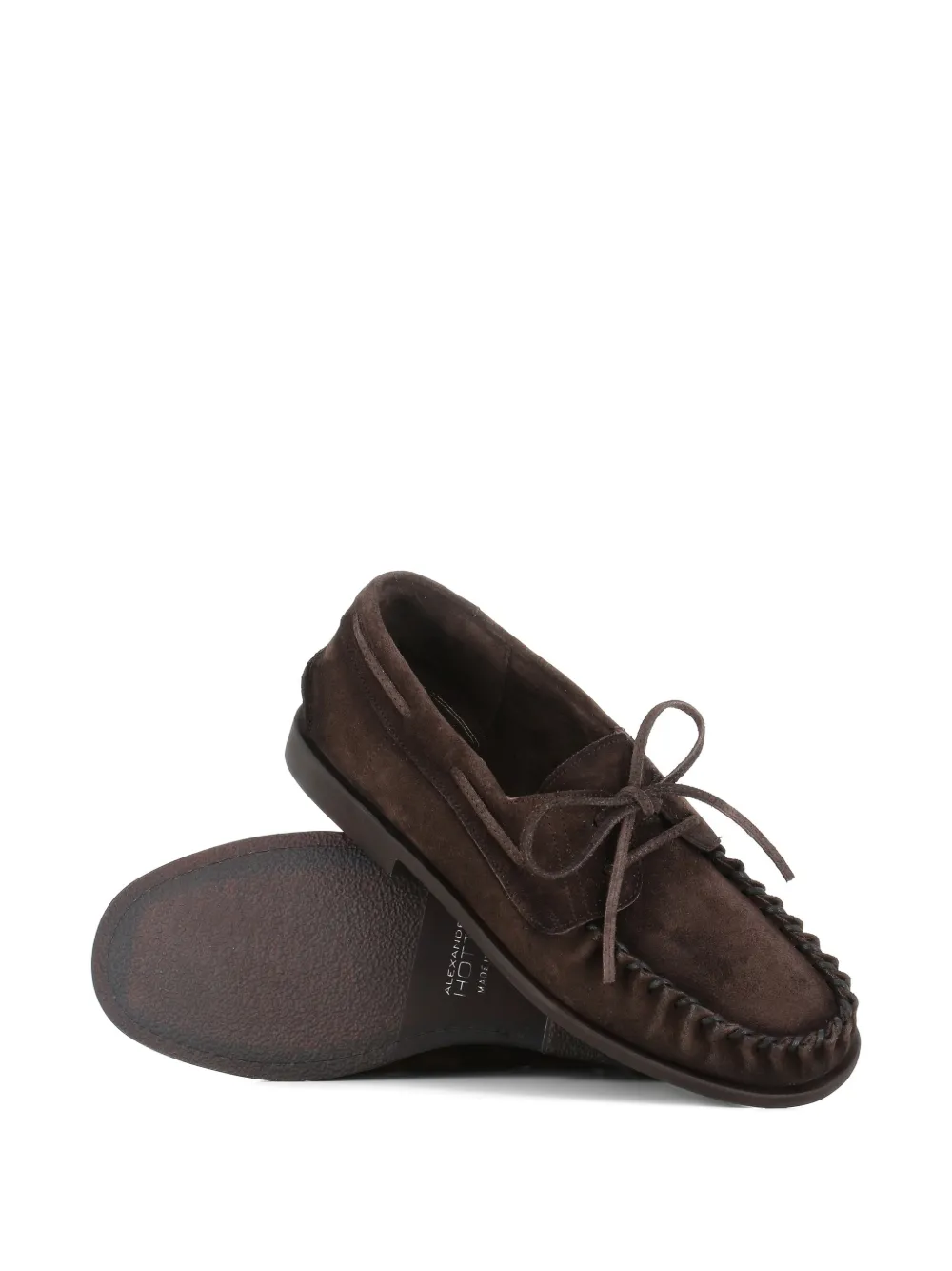 Alexander Hotto Suède derby schoenen Bruin