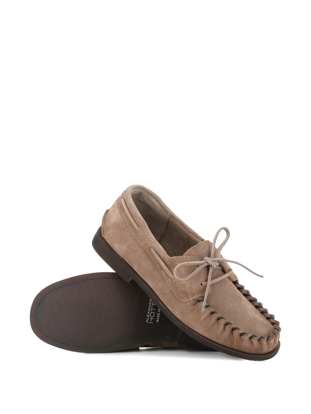 Alexander Hotto Suède derby schoenen Beige