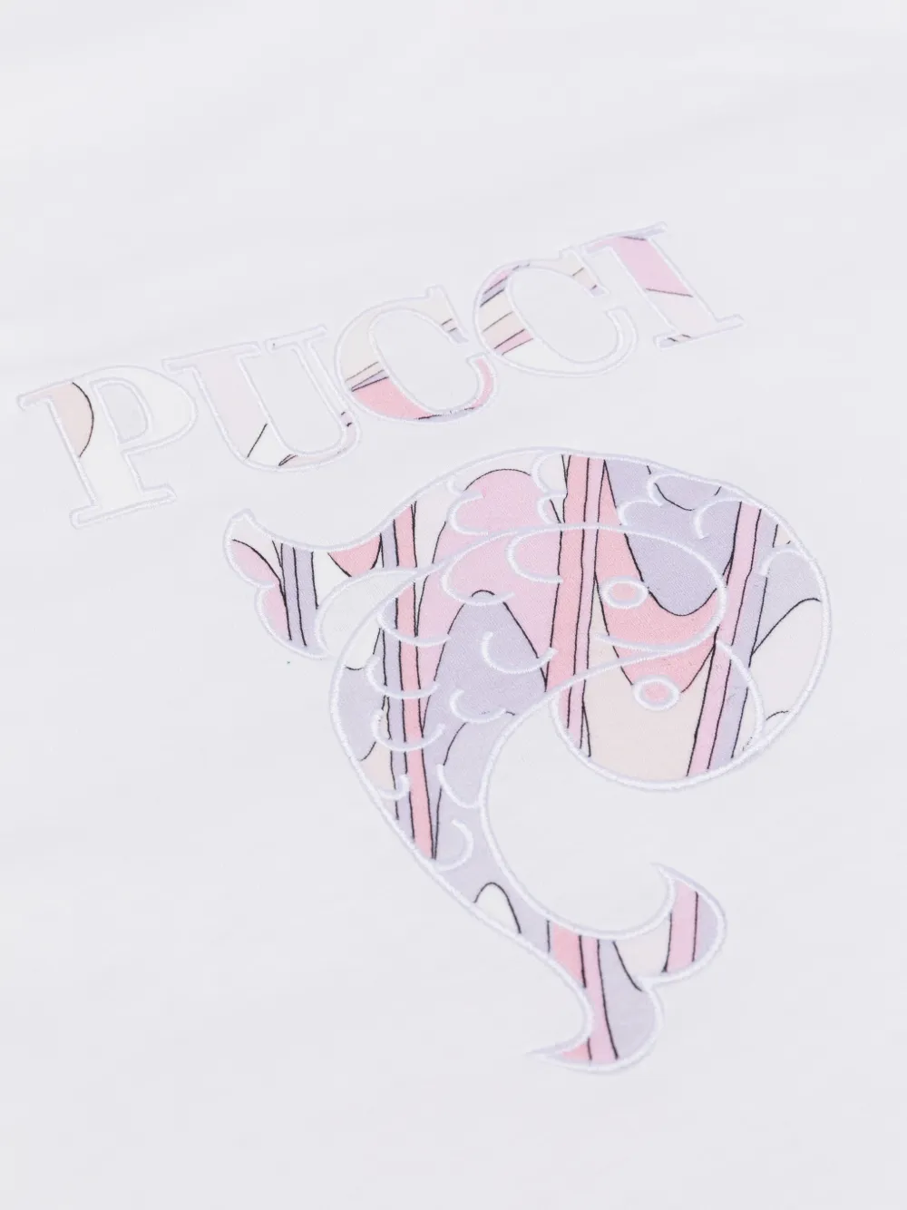 PUCCI Junior ruffled-trim blanket - Wit