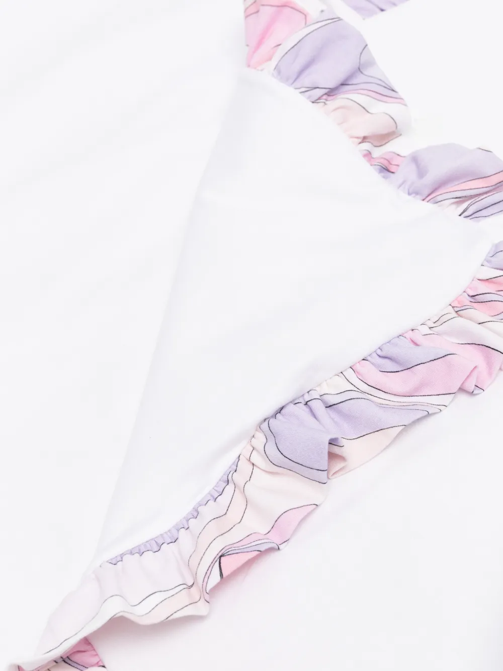  Pucci Junior Ruffled-trim Blanket - White 