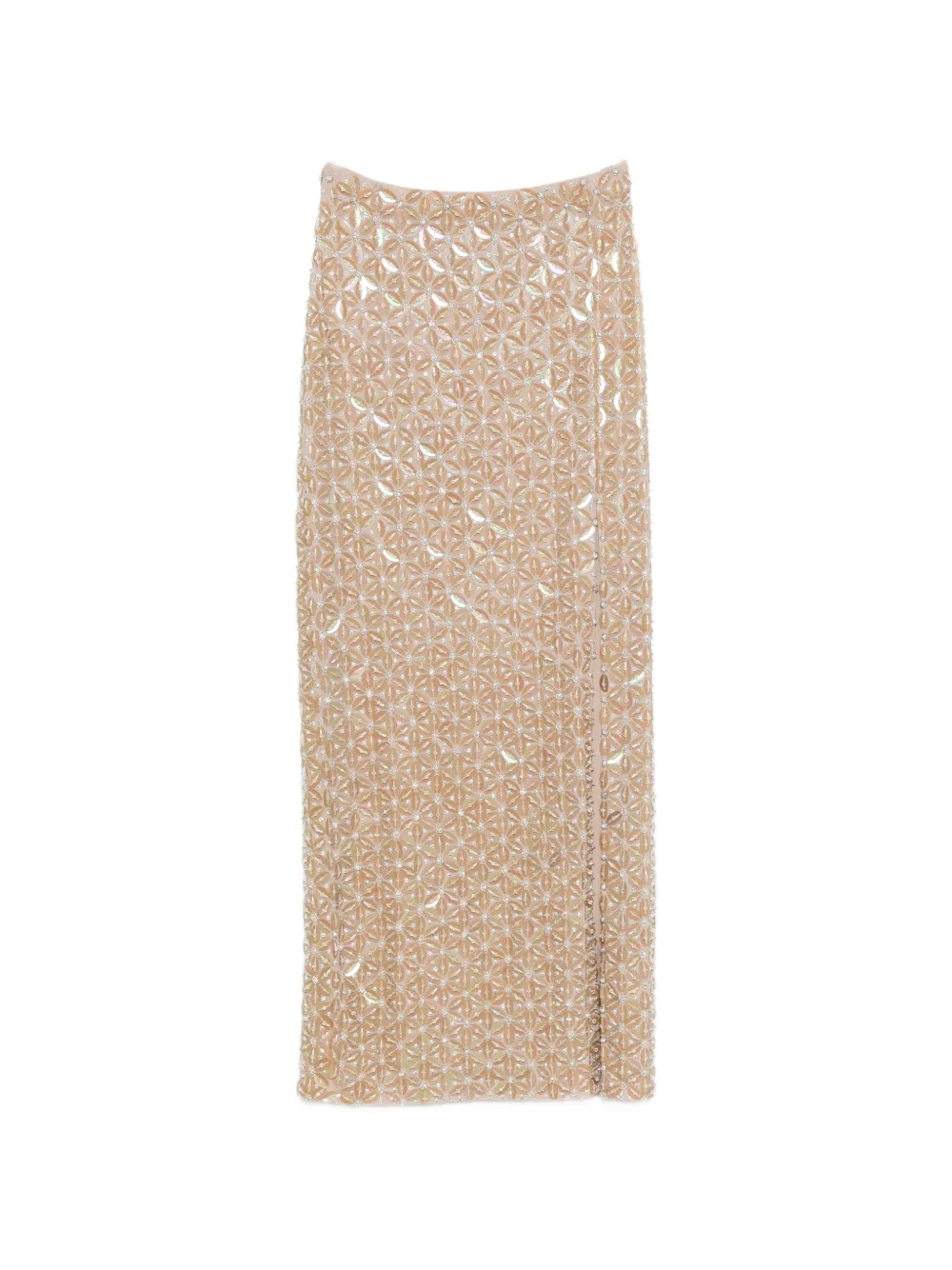 P.A.R.O.S.H. sequin-embellished maxi skirt - Toni neutri