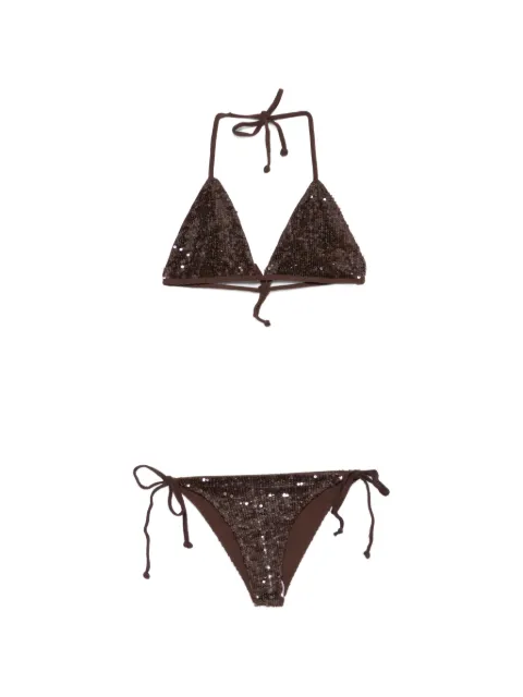 P.A.R.O.S.H. sequin-embellished bikini